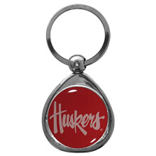 Siskiyou NCAA Sports Fan Shop Nebraska Cornhuskers Chrome Key Chain One Size Team Colors