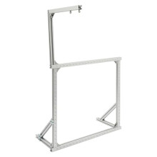 Tufting Frame,35.43*35.43 in Tufting Frame Carpet Tuft Frame Aluminium Rug Making Frame Kit with 2 G-Clamps,for Tufting Devices, Punching Needles,