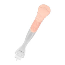 Lotsdonxia 13cm Pink Plastic Replacement Razor Handle for Women's Razors - Anti-Slip Ergonomic Grip