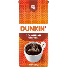 Dunkin Donuts Colombian Medium Roast Ground Coffee 311g