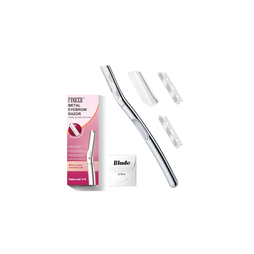 Claglamatree Eyebrow Razor, Dermaplaning Tool For Face, Eyebrow Shaper Trimmer, Facial Hair Remover For Women, Face Razor For Peach Fuzz And Brow Shaping, 1 Razor