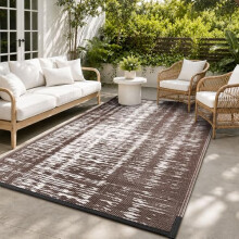 Treeboy Large Outdoor Rug Waterproof Area Rug, UV Resistant Anti-Slip Garden Rugs Lightweight Foldable Easy Clean Plastic Straw Carpet Mat for
