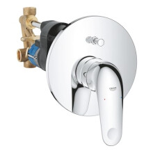 GROHE Swift - Single-Lever Bath/Showr Mixer Trim Set for Concealed Installation (with Concealed Body, Metal Lever, 46 mm Ceramic Cartridge, Automatic