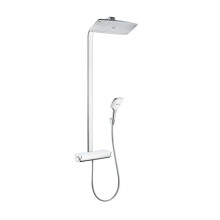 hansgrohe Raindance E Showerpipe 360 1jet with thermostatic shower mixer