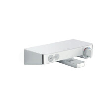 hansgrohe ShowerTablet Select 300 thermostatic bath and shower mixer, white/chrome