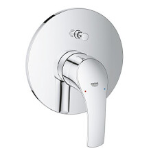 GROHE 19450002 Eurosmart Bath Trim Final Assembly Set (Concealed Body Not Included, Automatic Shower/Bath Diverter and Quickfix)