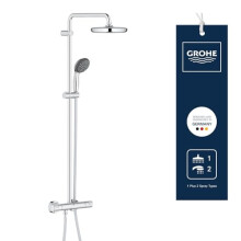 GROHE 27960001 Vitalio Start 210 Shower System, Chrome