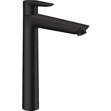 hansgrohe 71717670 Talis E Single-Lever Washbasin Mixer Tap 240 Without Drain Fitting Matt Black, spout Height 240 mm