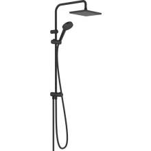 hansgrohe Vernis Shape Shower System 230 1 Spray Reno Water-Saving, matt black, 26289670