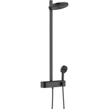 hansgrohe Pulsify S - Water-Saving Shower System (EcoSmart) with Thermostatic Shower Mixer, Head Shower 260mm, Shower Head, Hose, Shower Rail,