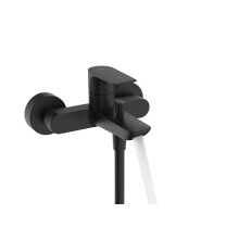 Hansgrohe Rebris E Single Lever Bath Mixer for Exposed Installation, Matt Black, 72450670
