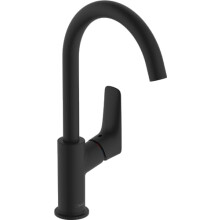 hansgrohe Logis - Bathroom tap Without Waste Set, with Swivel spout, Bathroom Sink Water tap with spout Height 210mm, Bathroom Mixer tap Water-Saving