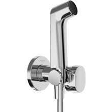 hansgrohe Water Hand Shower S with 1 Water-Saving Jet (EcoSmart), incl. Stopper Tap, Shower Head Holder and Shower Hose 1.25 m, for Hot Water, Chrome,