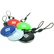 Set of 5 NFC Keyring Badges Style - NTAG 216-888 Bytes - 5 Colours