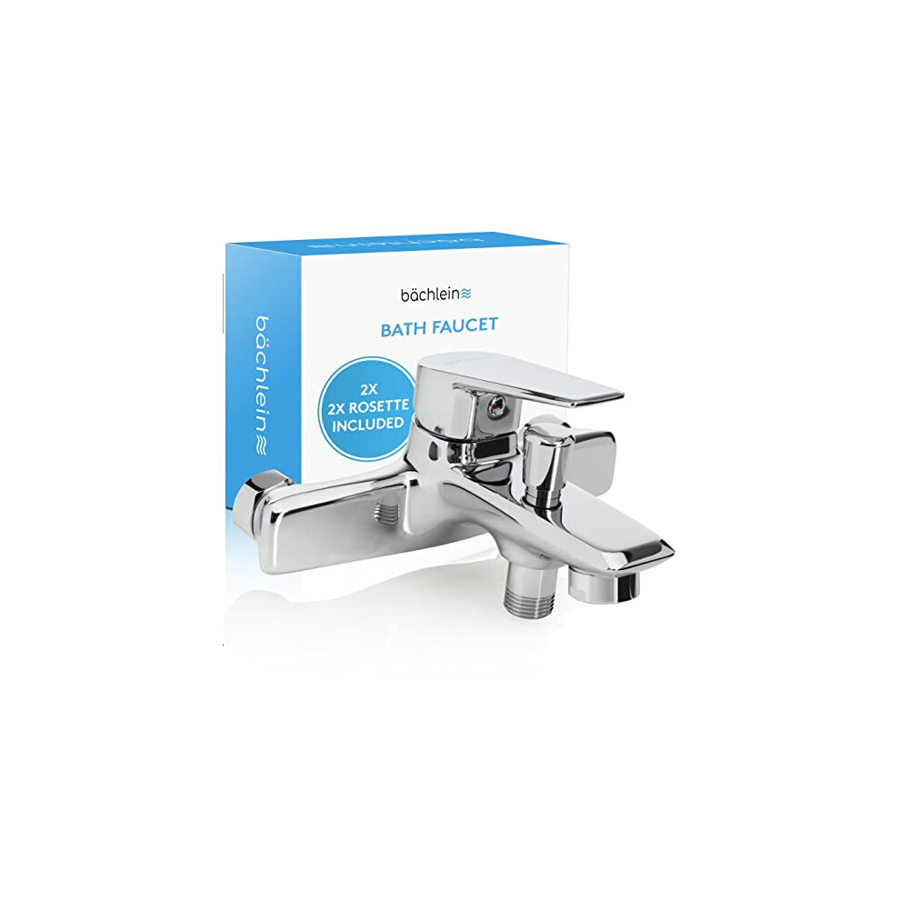 Bã¤Chlein Universal Bath Mixer Chrome - Bath Mixer Complete Set Incl. All Accessories, Single-Lever Bath Mixer, Bath Mixer, Surface-Mounted Bath Mixer 4744999670092