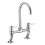 Bristan Bristan Lever Bridge Deck Sink Mixer Chrome with Ceramic Disc Valves, Chrome Plated 1