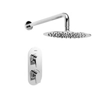 Bristan SHWR PK2 Hourglass Shower Pack with Fixed Head Mixer, Chrome Plated