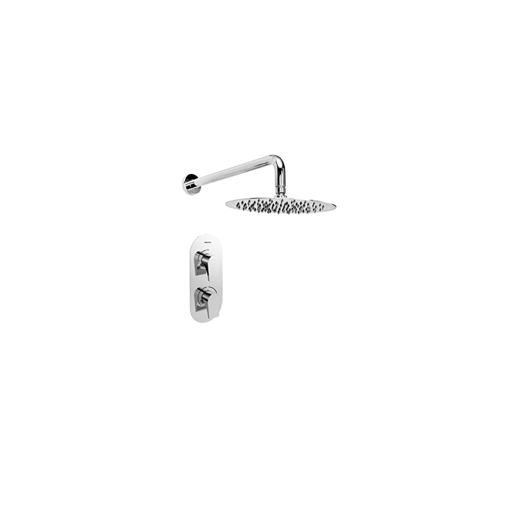 Bristan Shwr Pk2 Hourglass Shower Pack With Fixed Head Mixer, Chrome Plated