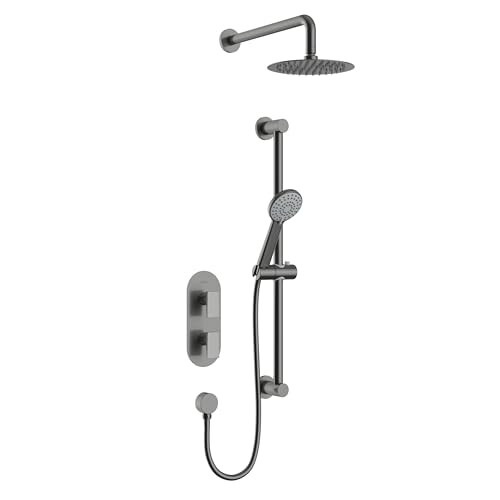 Bristan Bristan Frammento Gun Metal Grey Concealed Dual Control Shower Pack