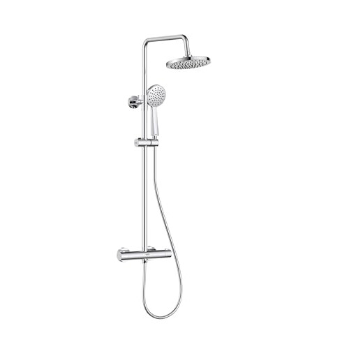 Bristan Zing2 Adjustable Thermostatic Rigid Riser Diverter Bar Shower Chrome