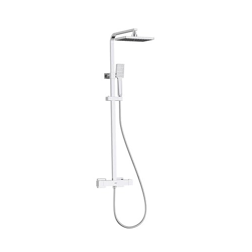 Bristan Napoli Adjustable Thermostatic Rigid Riser Diverter Bar Shower Chrome