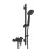 Bristan Onza Thermostatic Exposed Shower Valve with Riser Kit Black 1