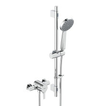 Onza Thermostatic Exposed Shower Valve with Riser Kit Chrome