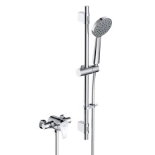 Capri3 Thermostatic Exposed Shower Valve with Riser Kit Chrome