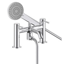 Bristan Molida Bath Shower Mixer with Easy Clean Handset, Deck Mounted, Chrome Finish
