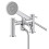 Bristan Bristan Molida Bath Shower Mixer with Easy Clean Handset, Deck Mounted, Chrome Finish 1