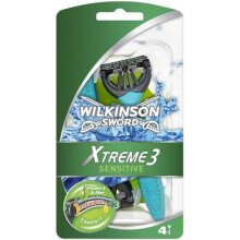 Wilkinson Sword 70057070 Mens Xtreme 3 Sensitive Comfort Disposable Razor 4s