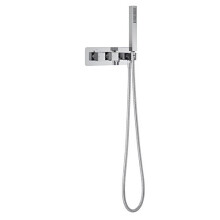 Milano Arvo Thermostatic Mixer Valve Hand Shower Handset 1.75m Hose - Chrome