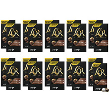 L'OR Espresso Forza Intensity 9 - Compatible with Nespresso* Aluminium Coffee Capsules - 20 Packs of 10 Capsules (200 Drinks)