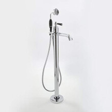 Milano Elizabeth Freestanding Lever Bath Shower Mixer Tap Lever Handle - Chrome Black