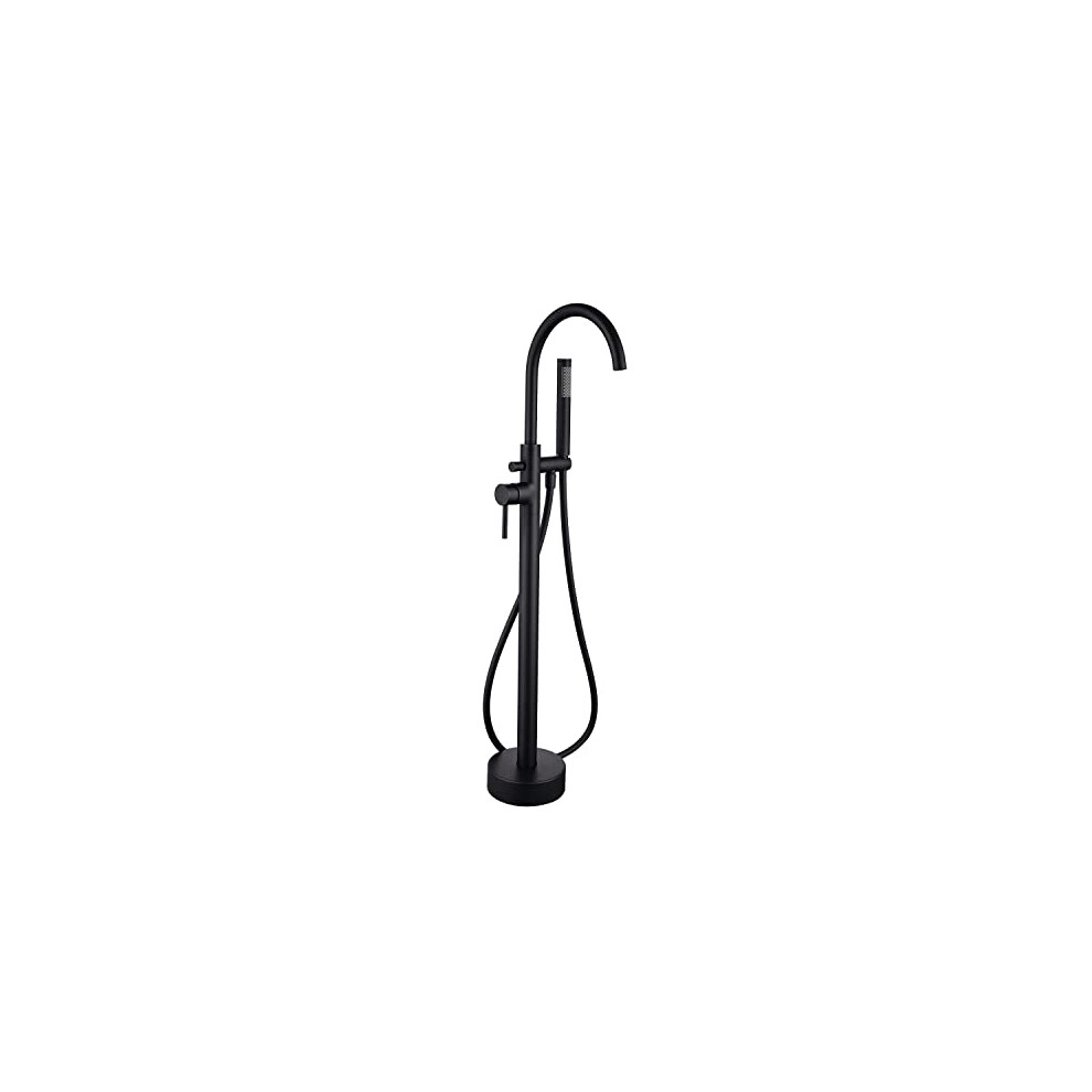 Black Freestanding Bath Shower Mixer Tap - Arissa 5056096044713