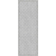 Think Rugs Catherine Lansfield Deco Peacock Washable Rug, Silver