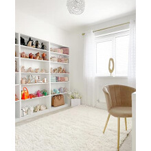Cream Ivory Modern Rug Living Room Extra Large Small Medium Rectangular Size Soft Touch Thick Pile Bedroom Area Rugs Non Shedding 120cm x 170cm