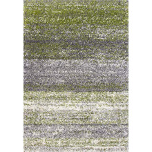 Luxury Thick Stripe Green Grey Shaggy Living Room Area Rug Hygge Super Soft Lounge Bedroom Hall Rugs 160cm x 230cm