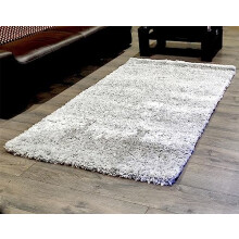 Roseley Modern Shaggy Rug No Shedding Super Soft Fluffy Office Living Room Bedroom Carpet Small Medium Large 4cm Pile Oeko- Tex [160 x 230cm, Silver]