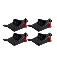 4Pcs Car Hose Guide, Tire Hose Roller for Car Washing, Tire Hose Guide , Car Tires Plastic Wash Tool-Black