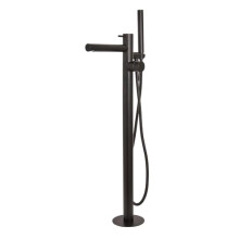 Milano Otto Freestanding Bath Shower Mixer Tap Hand Shower Handset Kit - Black