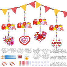 DIY Craft Kit 16 Pieces for Mom Gift Creative Set Fun — art supply kit, gift for mom, window decorations, kids crafts, decorative accessories