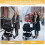 Pram Gloves for Stroller, Universal Warm Fleece Hand Muff, Waterproof 3