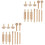2Ensembles Outils Sculptures En Bois Beige Pour Argile 1