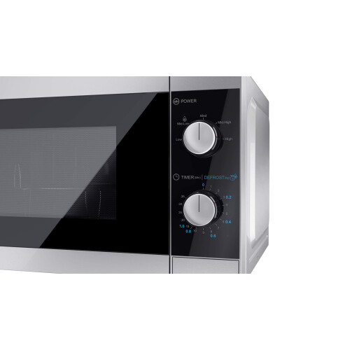 Sharp SHARP YC-MS01U-S Compact 20 Litre 800W Manual control Microwave, 5 power levels, defrost function, LED cavity light - Silver 1