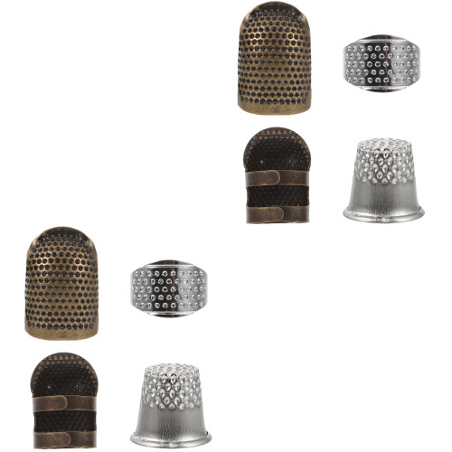 4Ensembles Dés Métalliques Pour Couture Patchwork Protection Doigts 2