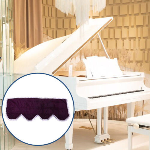 3Pièces Protection Clavier Piano Velours Confortable Élégant 2