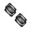 4Pièces Couvre Grilles Caisson Subwoofer En Acier Noir 3