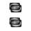 4Pièces Couvre Grilles Caisson Subwoofer En Acier Noir 6