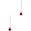 2Pièces À Rouge En Cristal, Pour Ventilateur Lampe 3